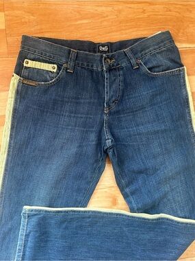 VTG D&G Dolce & Gabbana Corduroy Panel Y2K Jeans Sz 34 / 48 (Ittierre)
